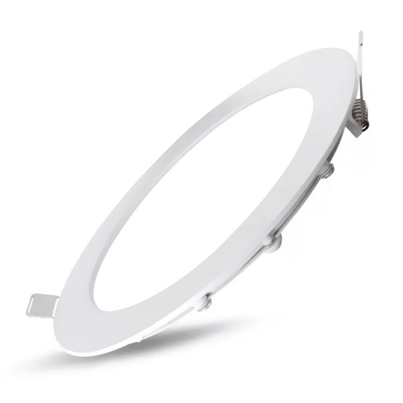 Ultra Thin LED Downlight Round Panel Light 3W 6W 9W 12W 15W 18W 24W Recessed Ceiling Light Suitable for Office, Supermarket