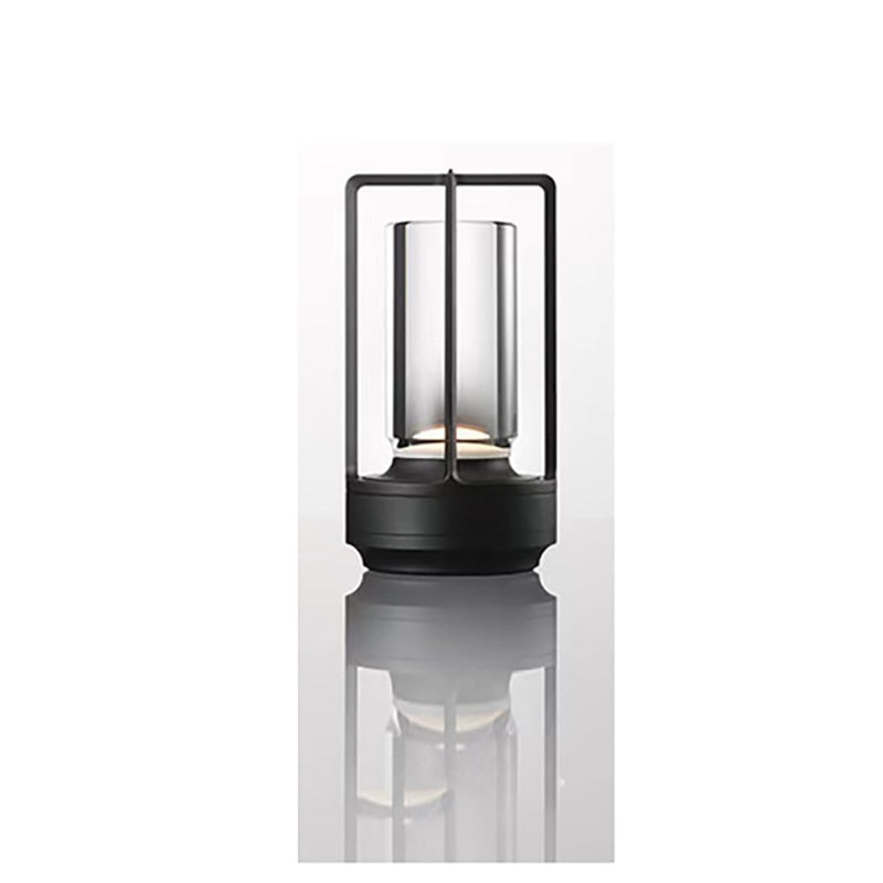 Simple charging desk lamp restaurant bar desk lamp dimming atmosphere retro portable charging touch USB desk lamp
