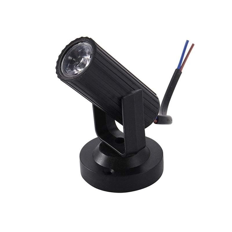 Mini LED Stage Spotlight Lightweight Portable Angle Adjustable Lamp Party Dance Floor RGB 1W Disco Dj Bar Ktv Lighting Effect