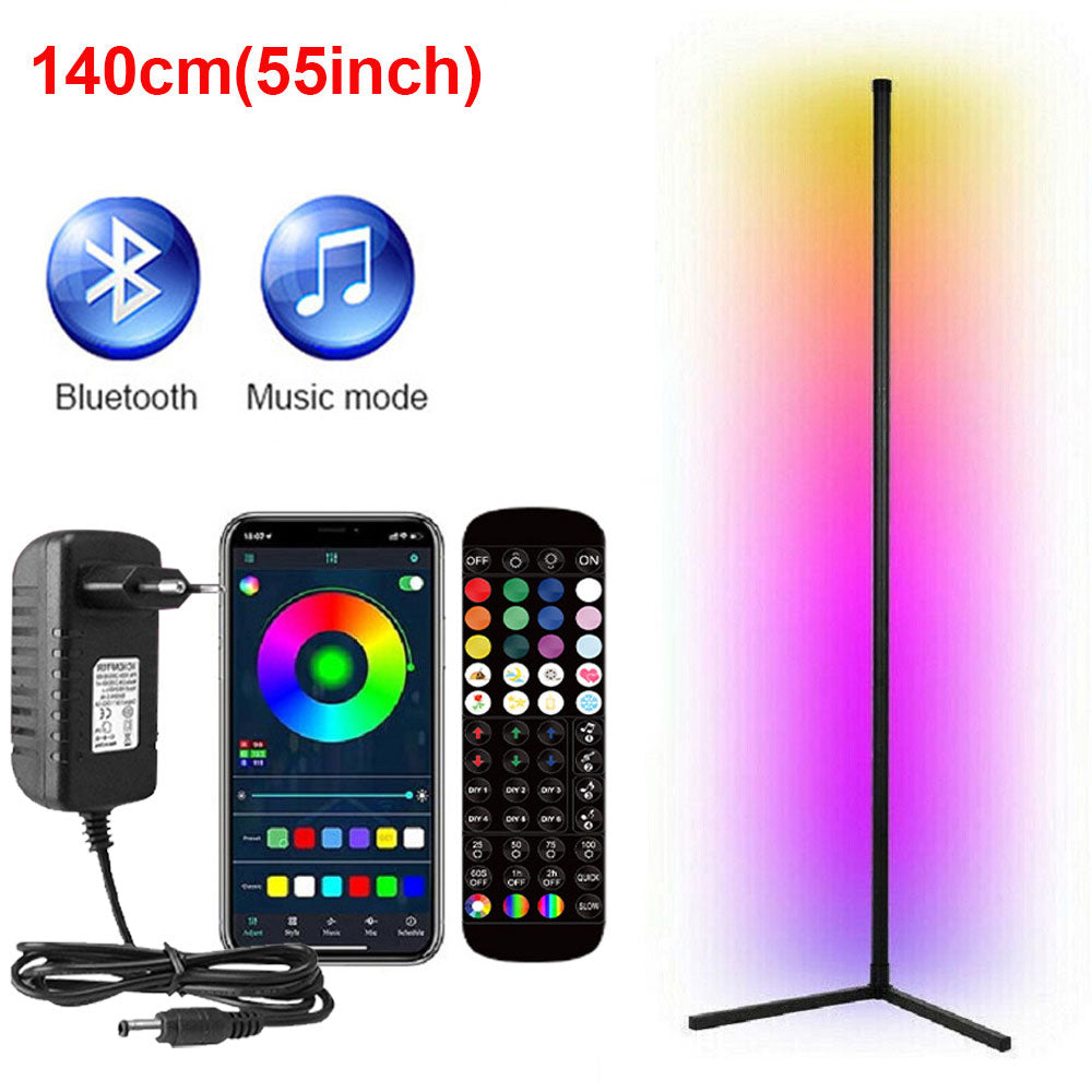 Leclstar Modern LED Floor Lamps RGB Lamp Indoor Lighting Atmospheric Bluetooth Remote Control Stand Light Home Living Room Decor