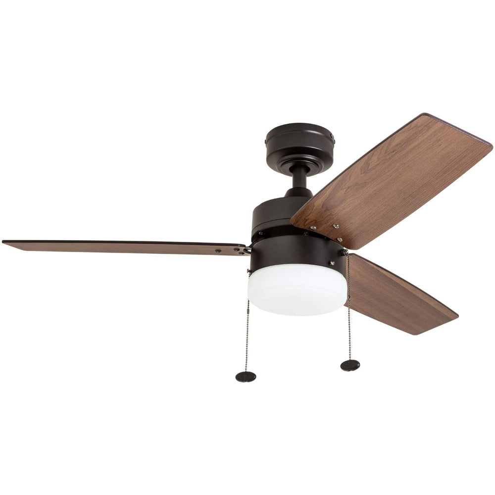 Reston 42-Inch Espresso Bronze Indoor LED Ceiling Fans with Led Light Chandelier Fan Home Appliance Fans for Bedroom