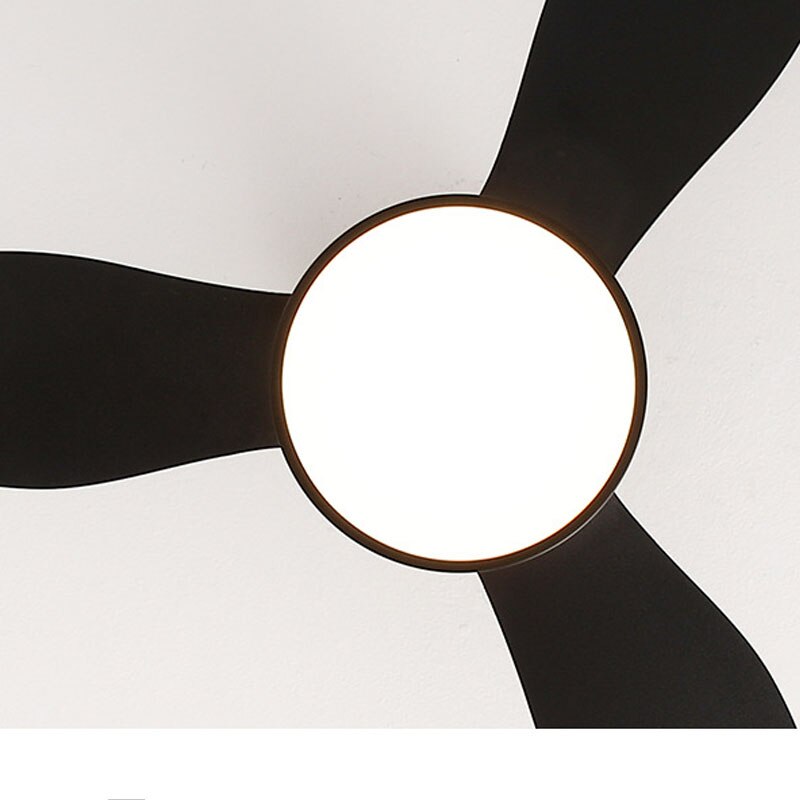 32 Inch Surface Mounted Mini Ceilings Fan with LED Lights and Remote Soft Wind for Children Room Powerful DC Motor AC 100-240V