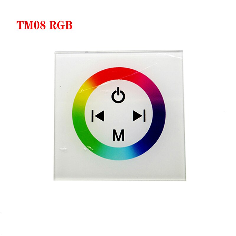 RGB/RGBW wall mounted Touch Panel Controller glass panel dimmer switch Controller DC12V-24V