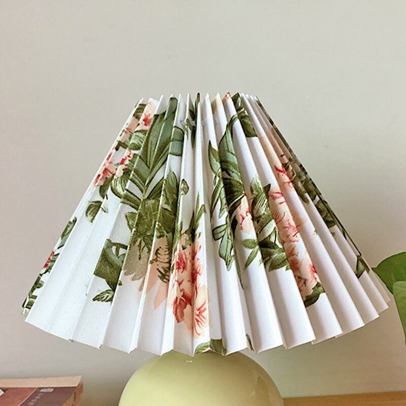 DIY pleated lampshade table lamp / wall lamp / floor lamp / chandelier cloth cover E27 lighting accessories