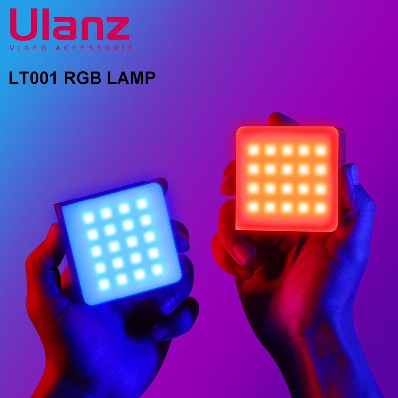 Ulanzi VL49 PRO Mini Selfie RGB Light Atmosphere Lighting 2500K to 9000k For Phone Photography Beauty Atmosphere Fill Lamp