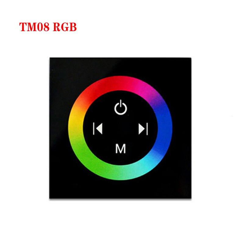 RGB/RGBW wall mounted Touch Panel Controller glass panel dimmer switch Controller DC12V-24V