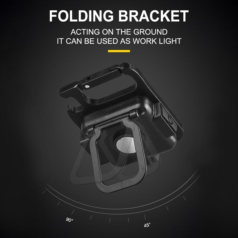 Mini LED Keychain Light Mutifuction Portable USB Rechargeable Pocket Work Light with Corkscrew Outdoor Camping Fishing Climbing