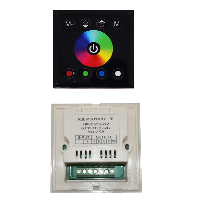 RGB/RGBW wall mounted Touch Panel Controller glass panel dimmer switch Controller DC12V-24V