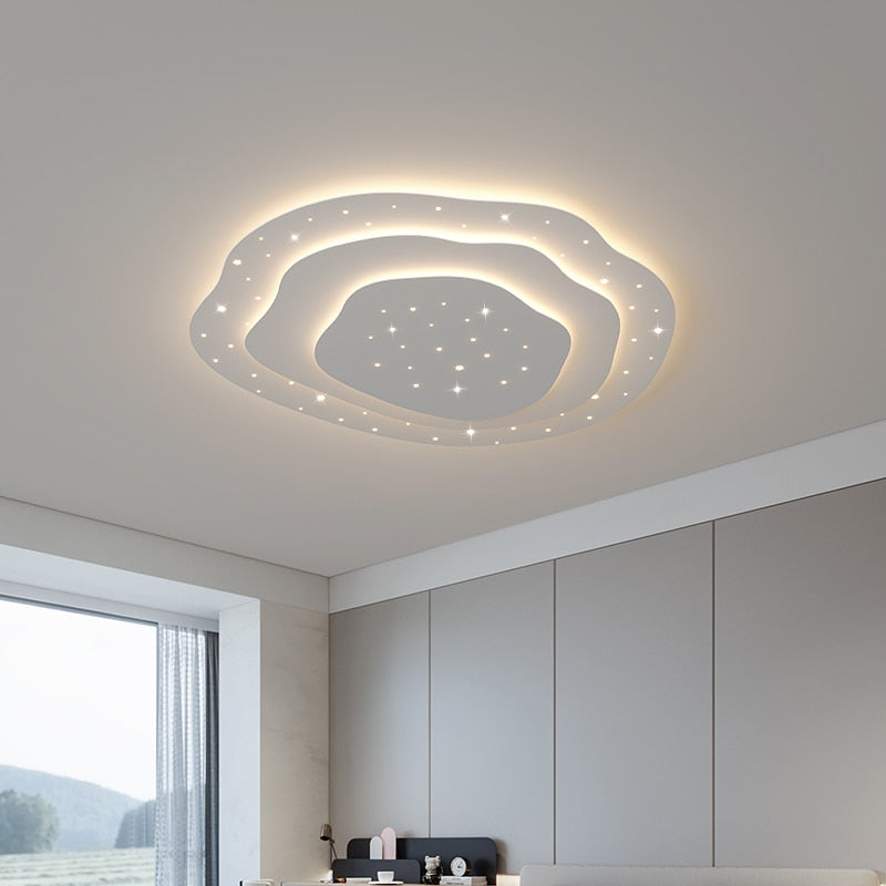 Minimalist Led Living Room Ceiling Lamp Modern Simple Home Atmosphere Master Bedroom Lamp Design Sense Ring Indoor Lighting Lamp