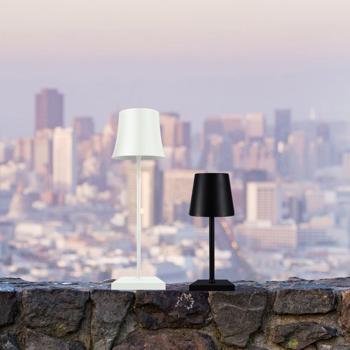 Waterproof Table Lamp USB Power Wireless Desk Light Aluminum Alloy Luxury Modern Bedroom Decors Hotel Restaurant Bar