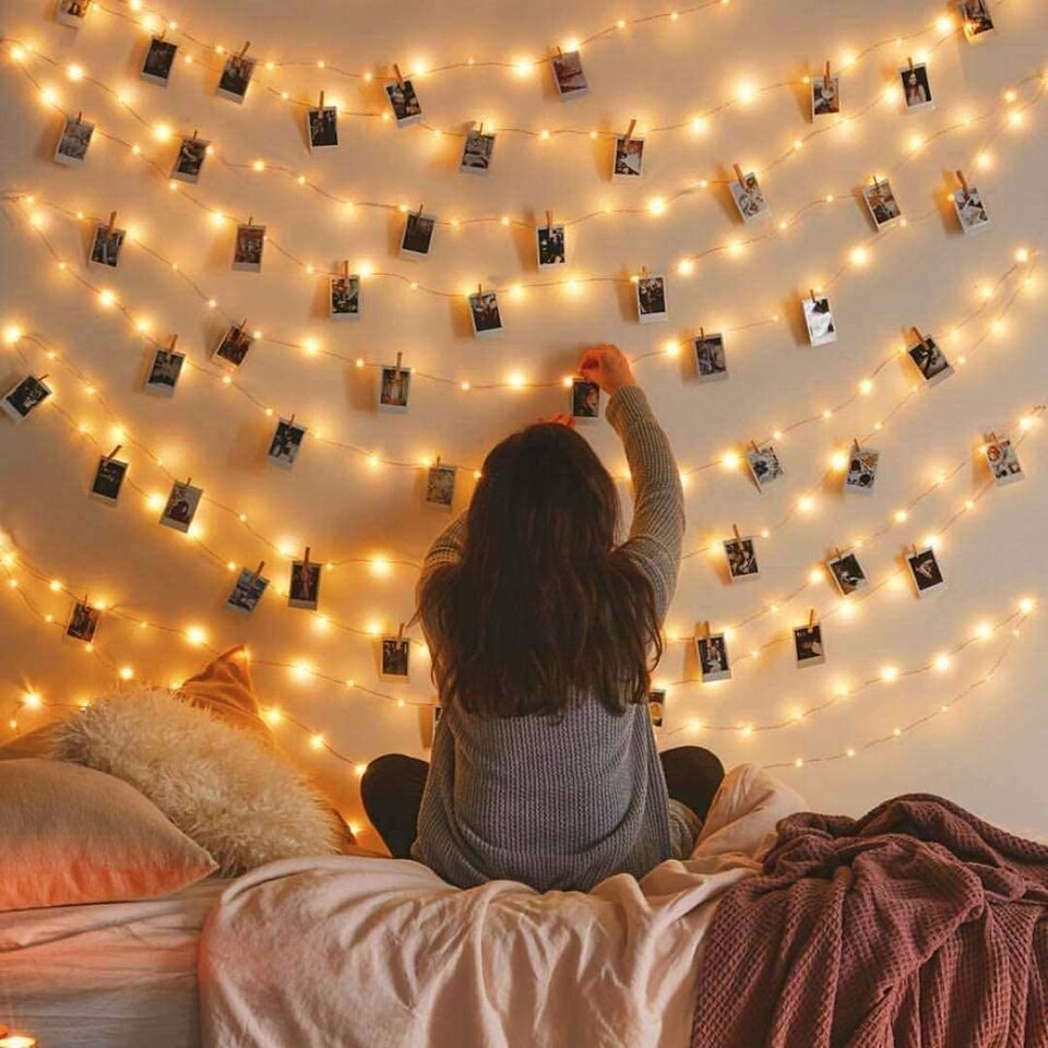 LED String Lights Photo Clip USB Battery Operated Garland Fairy Lamp Christmas Decoration Holiday Party Wedding Xmas Lighting