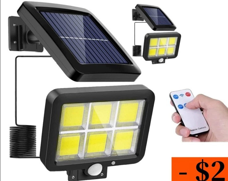 Solar Lights Outdoor PIR Motion Sensor COB Solar Led Light Outdoor Powered By Sunlight Wall Street Lamp Waterproof Home Garden