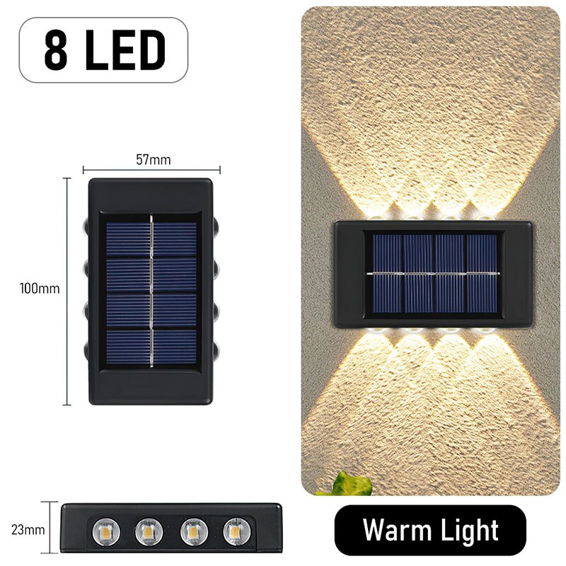Solar Light Waterproof Solar Led Light Outdoor Sunlight Lamp for Garden Street Landscape Balcony Decor Solar Wall Lamp Outdoor