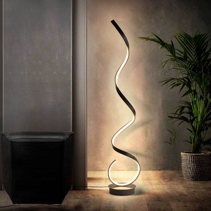 Simple Living Room Decoration LED Floor Lamps Nordic Minimalist Art led Standing Lamps for Bedroom Geometric Line Stand Light