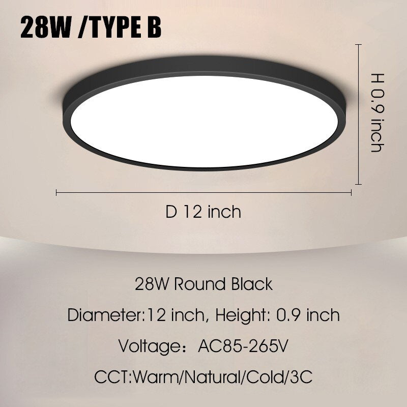 Ultra Thin Led Ceiling Lamps 30W 20W 15W 10W Modern Panel Ceiling Lights For Living Room Bedroom Kitchen Indoor Lighting fixture