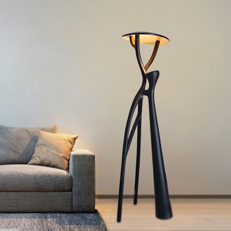 Nordic style hotel lobby floor lamp exhibition hall shopping mall villa living room sculpture light luxury lamp