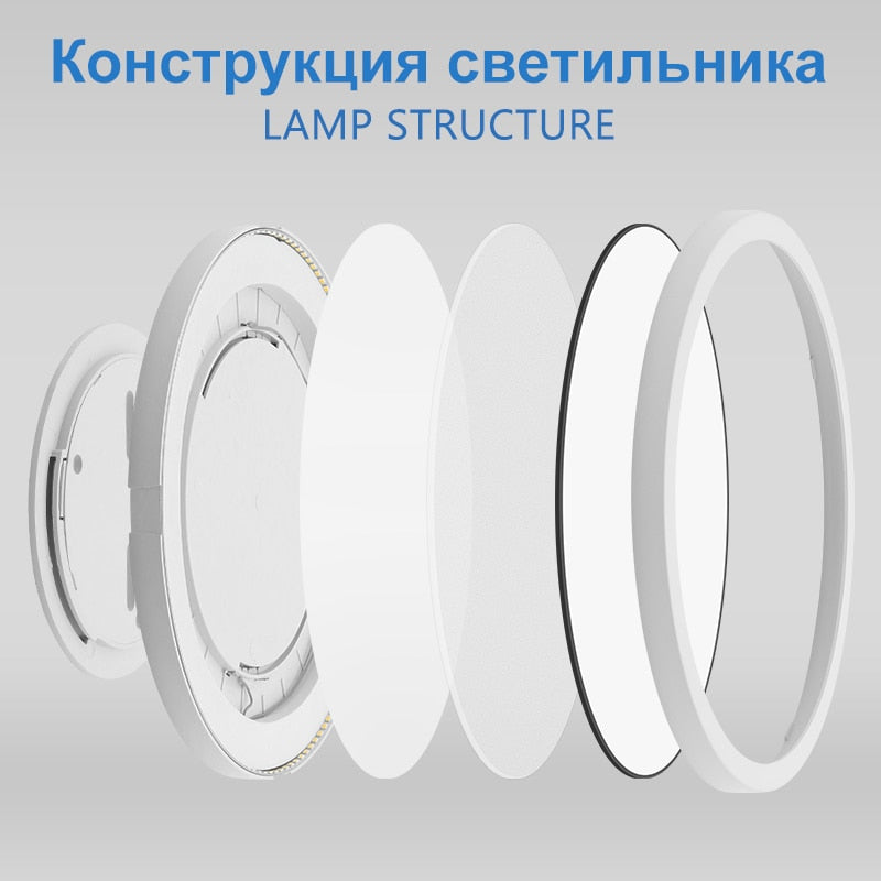 Ultrathin 0.9inch Brightness Dimmable LED Ceiling Lamp for bedroom Living Room kitchen Lamps Room Lights Led Ceiling Lighting