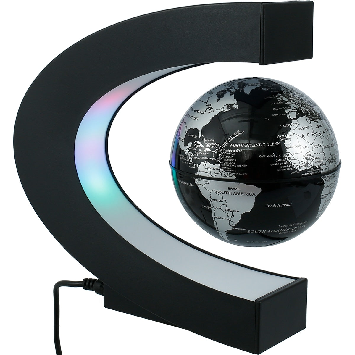 Levitating Lamp Magnetic Levitation Globe LED Rotating Globe Lights Bedside Lights Home Novelty Floating Lamp New Year Gifts