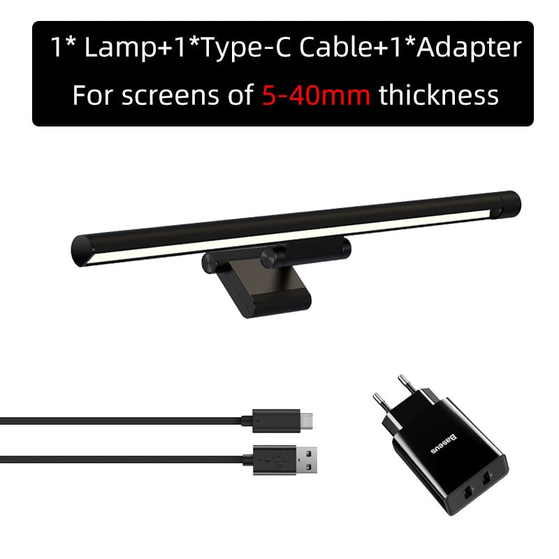 Baseus Screen LED Bar Desk Lamp PC Computer Laptop Screen Hanging Light Bar Pro Table Lamp Office Study Read Light LCD Monitor