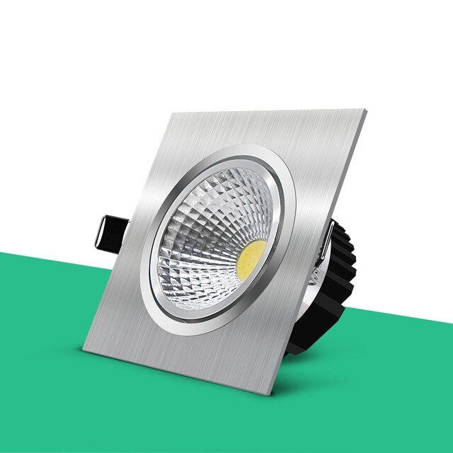 Square COB LED Recessed Downlight Lamp 14W 18W 24W 30W Led Spotlight Dimmable LED Light Ceiling AC 110/220V Indoor Lighting