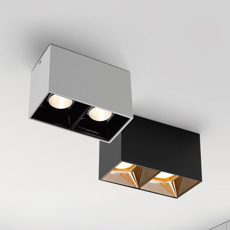 Square LED Surface Mounted Nordic Ceiling Downlight for Room/Corridor/Hallway/Foyer AC85-260V COB Cube Spot light