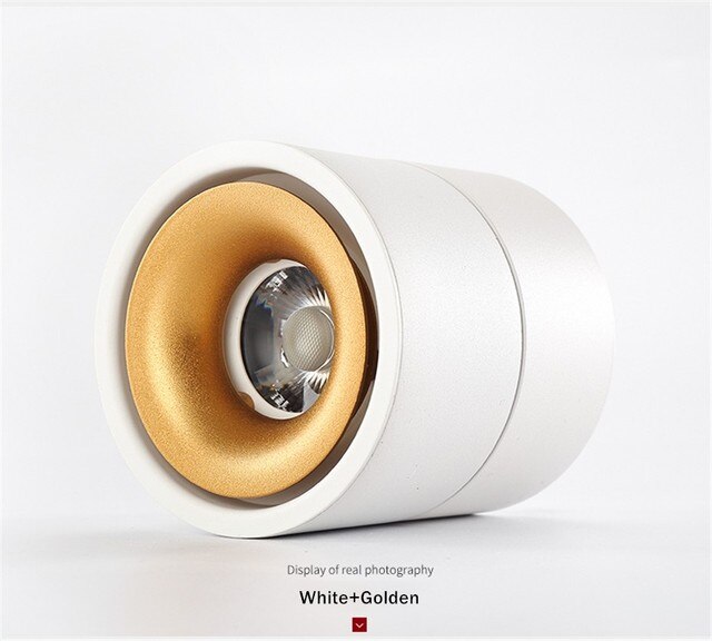 Surface Mounted Led Downlight Dimmable LED Spot Lights 15W 12W 7W 360 Degree Adjustable Ceiling Downlight 220V 110V