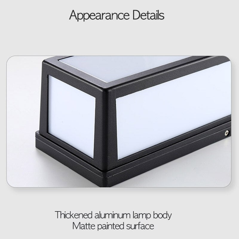 Outdoor Wall Light IP65 Waterproof Radar Sensor Aluminum For Porch Courtyard Patio Garden LED Lighting AC85-260V