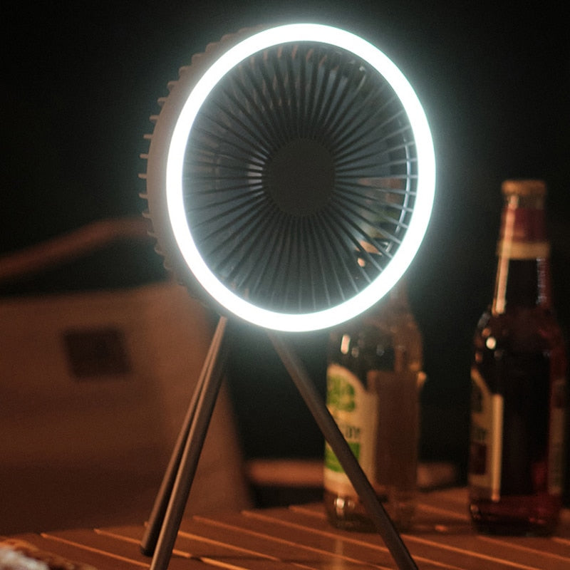 Youpin ADYSS Q212 Tripod Fan Outdoor Camping Lighting Electric Fan With Powerbank Multi-function Ceiling USB Desktop Fan