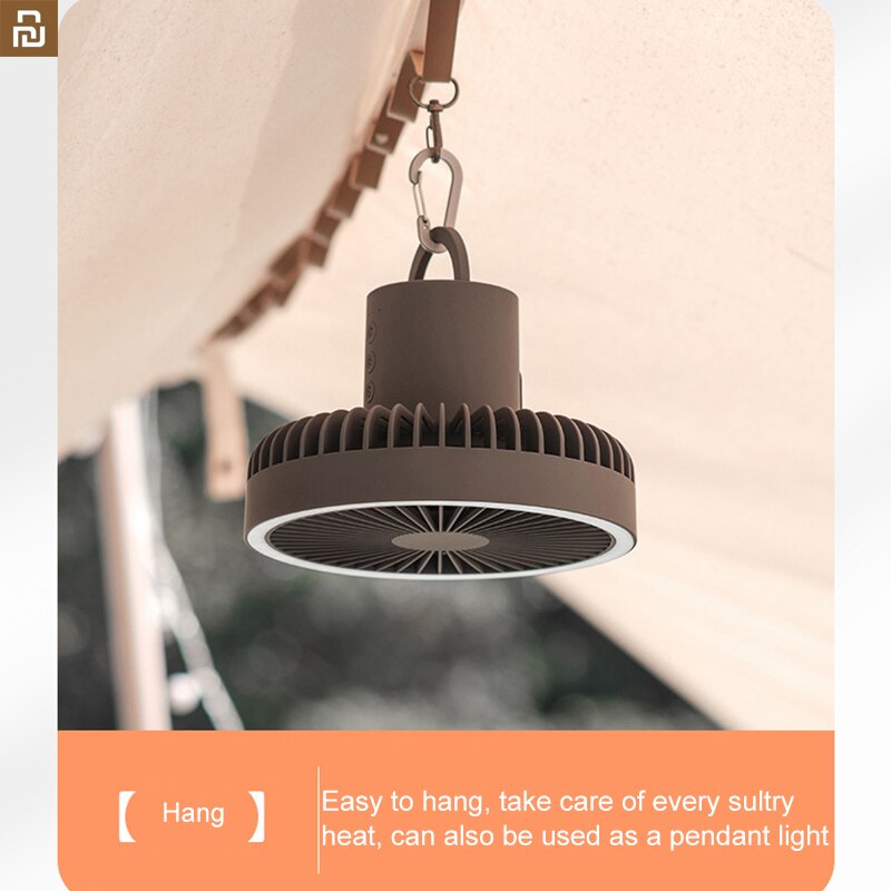 Youpin ADYSS Q212 Tripod Fan Outdoor Camping Lighting Electric Fan With Powerbank Multi-function Ceiling USB Desktop Fan
