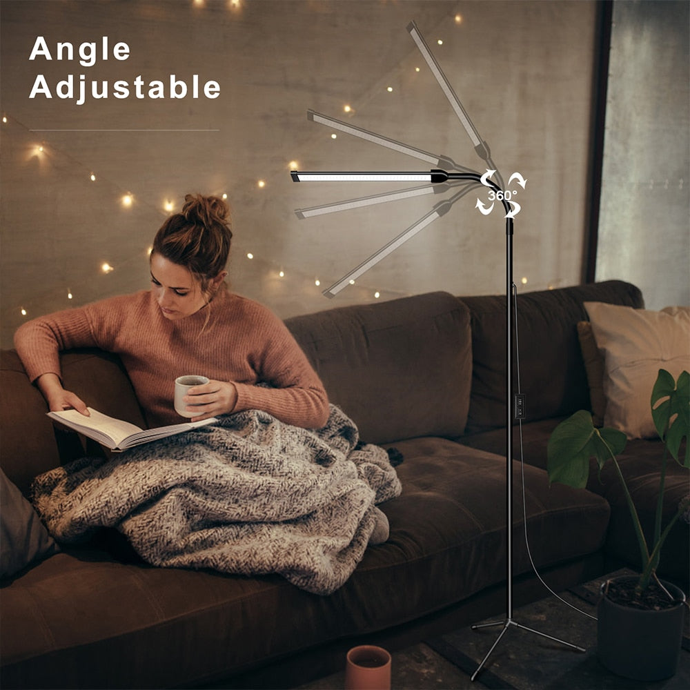 LED Floor Lamp for living room Indoor lighting stand Adjustable Gooseneck Dimmer reading light standing lamps living room