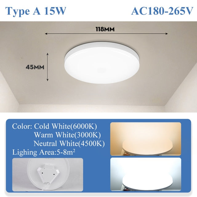 Ultra Thin Led Ceiling Lamp 18w 30w 50w Modern Panel Ceiling Lights For Living Room Bedroom Kitchen Indoor Lighting Warm White