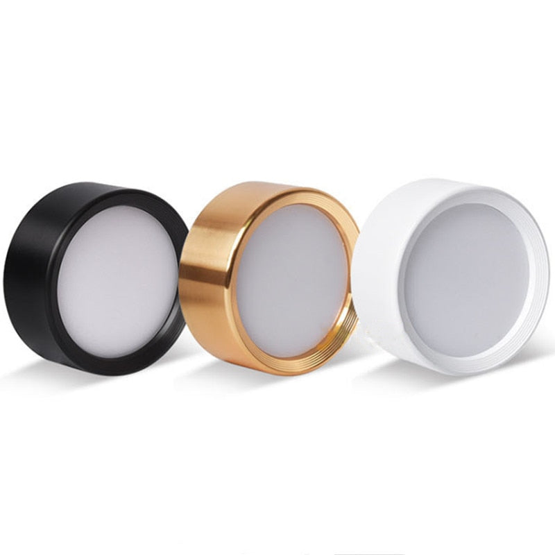 Ultra Thin Led Downlights Surface Round White Downlight 5W 7W 9W 12W 15W For Spot Kitchen Bedroom Living Room Led Ceiling Light