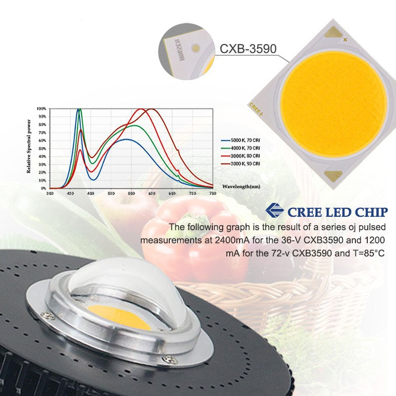 COB CXB3590 CXB 3590 LED Grow Light 3000k 3500k Full Spectrum LED Growing Lamp For Indoor Plant Growth LED Lighting