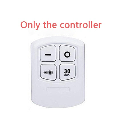 Battery Operated Dimmable LED Under Cabinet Light COB LED Puck Lights Closets Lights with Remote Control for Wardrobe Bathroom