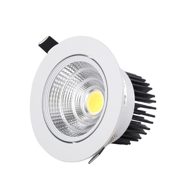 Dimmable Led downlight light COB Ceiling Spot Light 3w 5w 7w 9w 12W 15W ceiling recessed Lights Indoor Lighting AC110V-220V