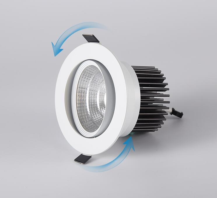 Dimmable Led downlight light COB Ceiling Spot Light 3w 5w 7w 9w 12W 15W ceiling recessed Lights Indoor Lighting AC110V-220V