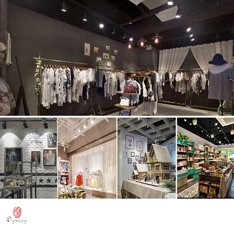 Modern LED Track Lights 7W High Power White Aluminum Spotlight Super Bright Ajustable Super Market Shop Ceiling Dynasty Lighting