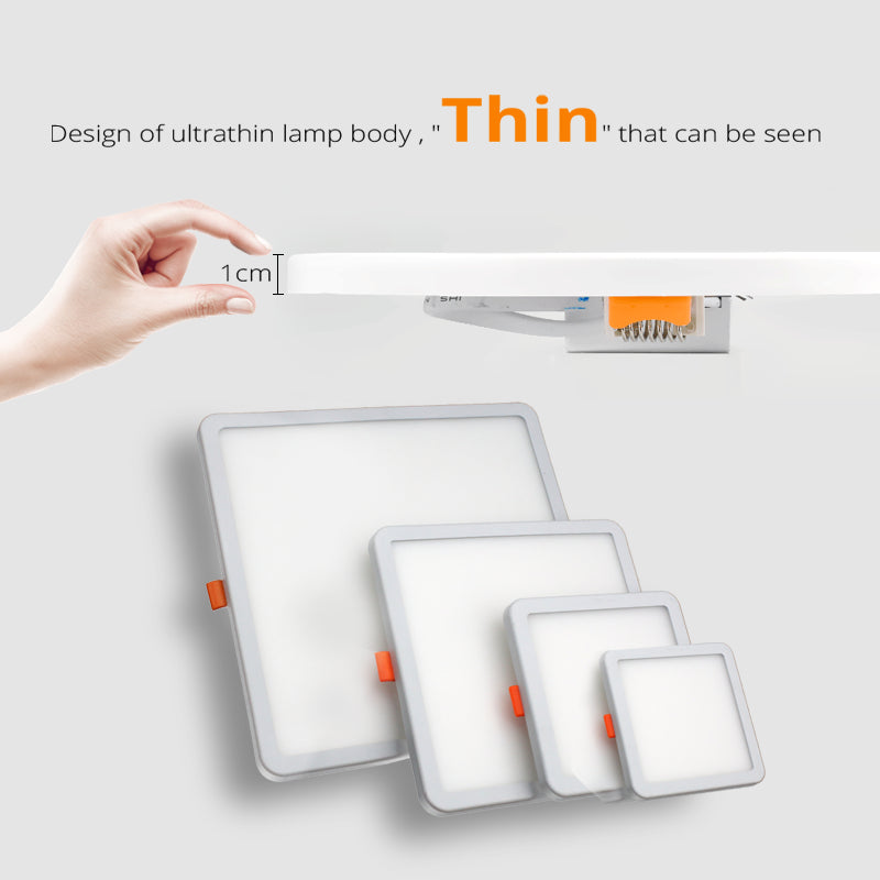 LED Panel Lights Ultrathin Surface Downlight 6W 8W 15W 20W 220V Square Round Panel Light White/Warm Indoor Bedroom LED Light