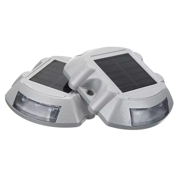 Solar LED Pathway Driveway Lights Dock Path Step Road Safety Lamps Road Dock Lamp 6Leds 500M Visible Distance Security Lights