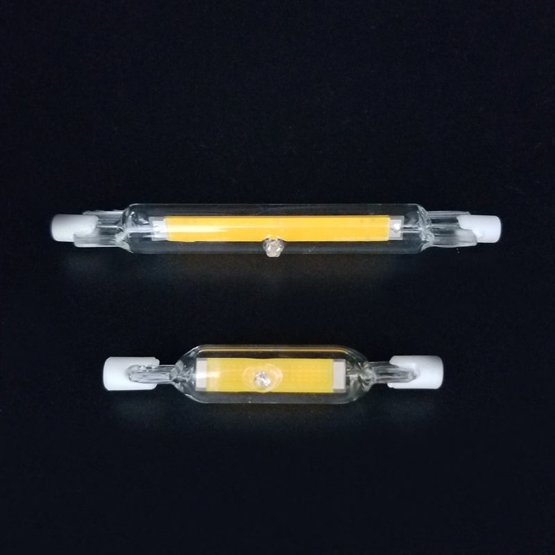 R7S LED 118mm 78mm Dimmable COB Lamp Bulb Glass Tube 15W 30W Replace Halogen Lamp Light AC 220V 230V R7S Spotlight