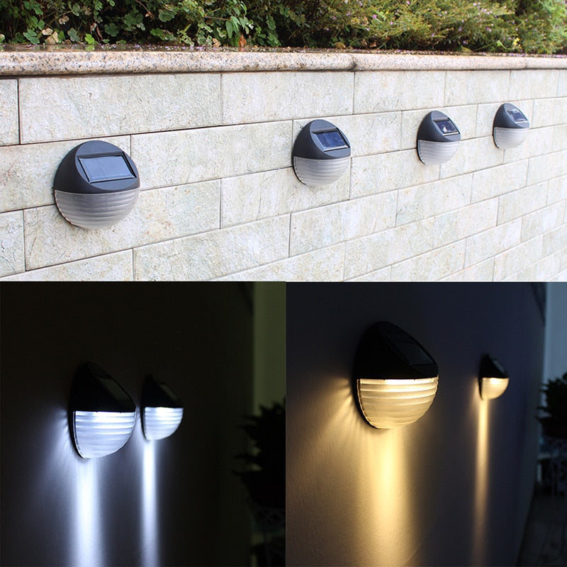 LED Light Lamp Waterproof 6 LED Lamp Outdoor Garden Decoration Solar LED Power Panel Landscape Lawn Fence Wall