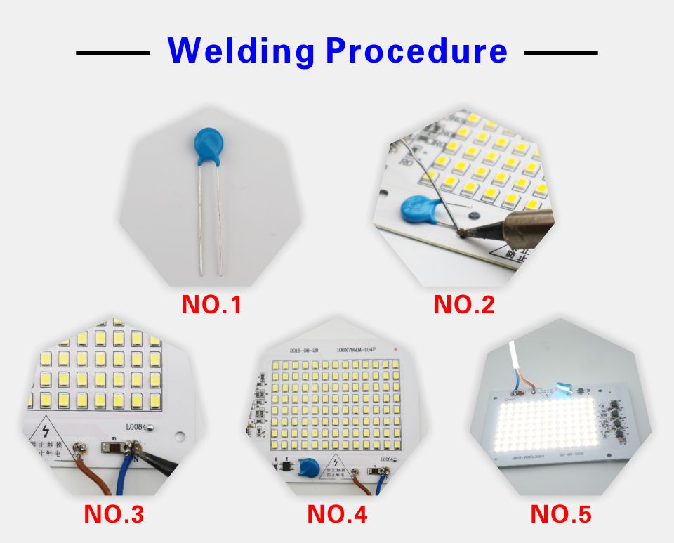 Smart IC 2835SMD LED Chips Lamp 10W 20W 30W 50W 100W AC 220V-240V DIY For Outdoor Floodlight Garden Cold White Warm White