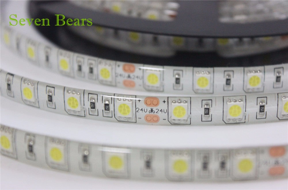 SMD5050 RGB LED Strip Waterproof 5M 300LED DC 12V 24V CCT RGBCCT RGBW RGBWW WHITE WARM WHITE Fita LED Light Strips Flexible