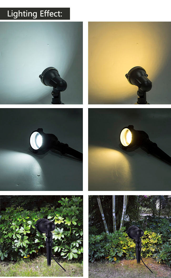 New Style led Garden Lawn Lamp 220V 110V 12V Outdoor LED Spike Light 3W 5W 7W 9W Path lights Landscape with GU10 Spot Bulbs