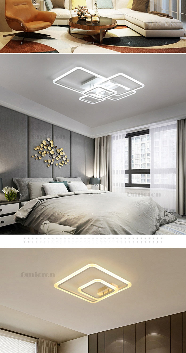 Modern led ceiling lights for living room bedroom Creative led ceiling Lampasas techno planner led