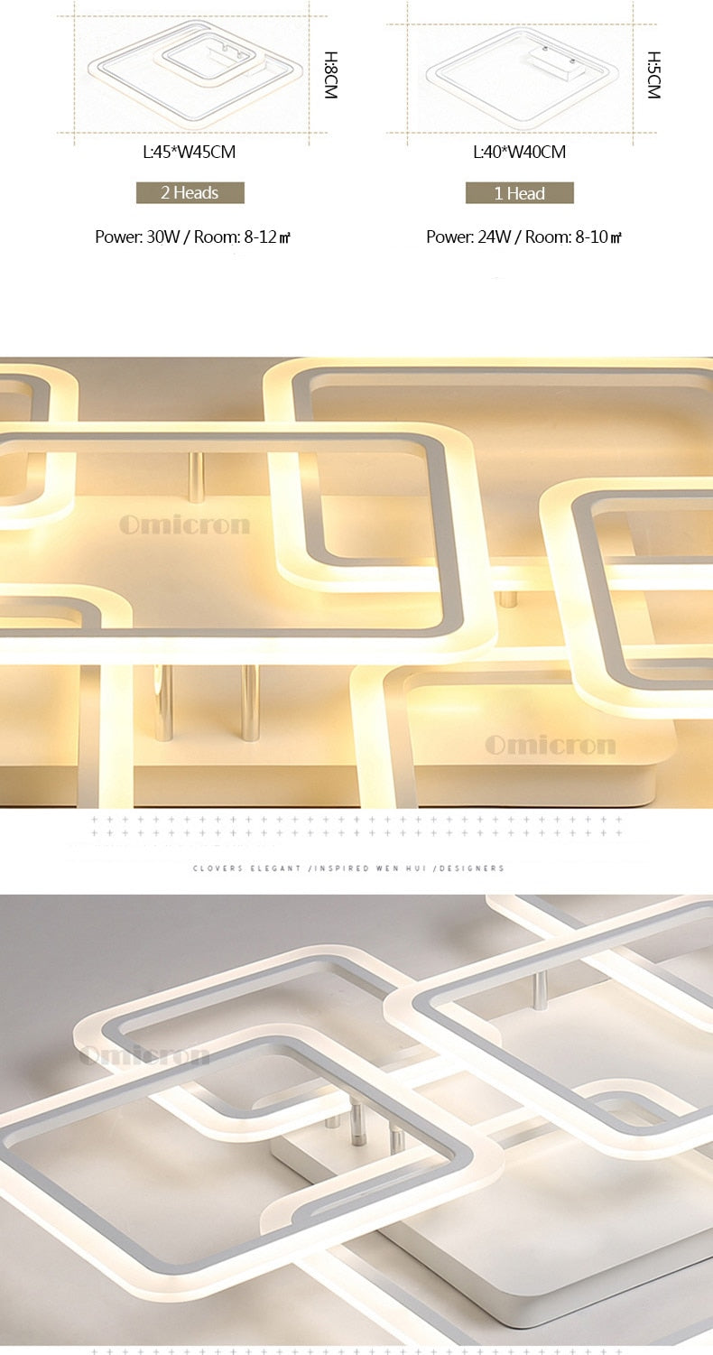 Modern led ceiling lights for living room bedroom Creative led ceiling Lampasas techno planner led