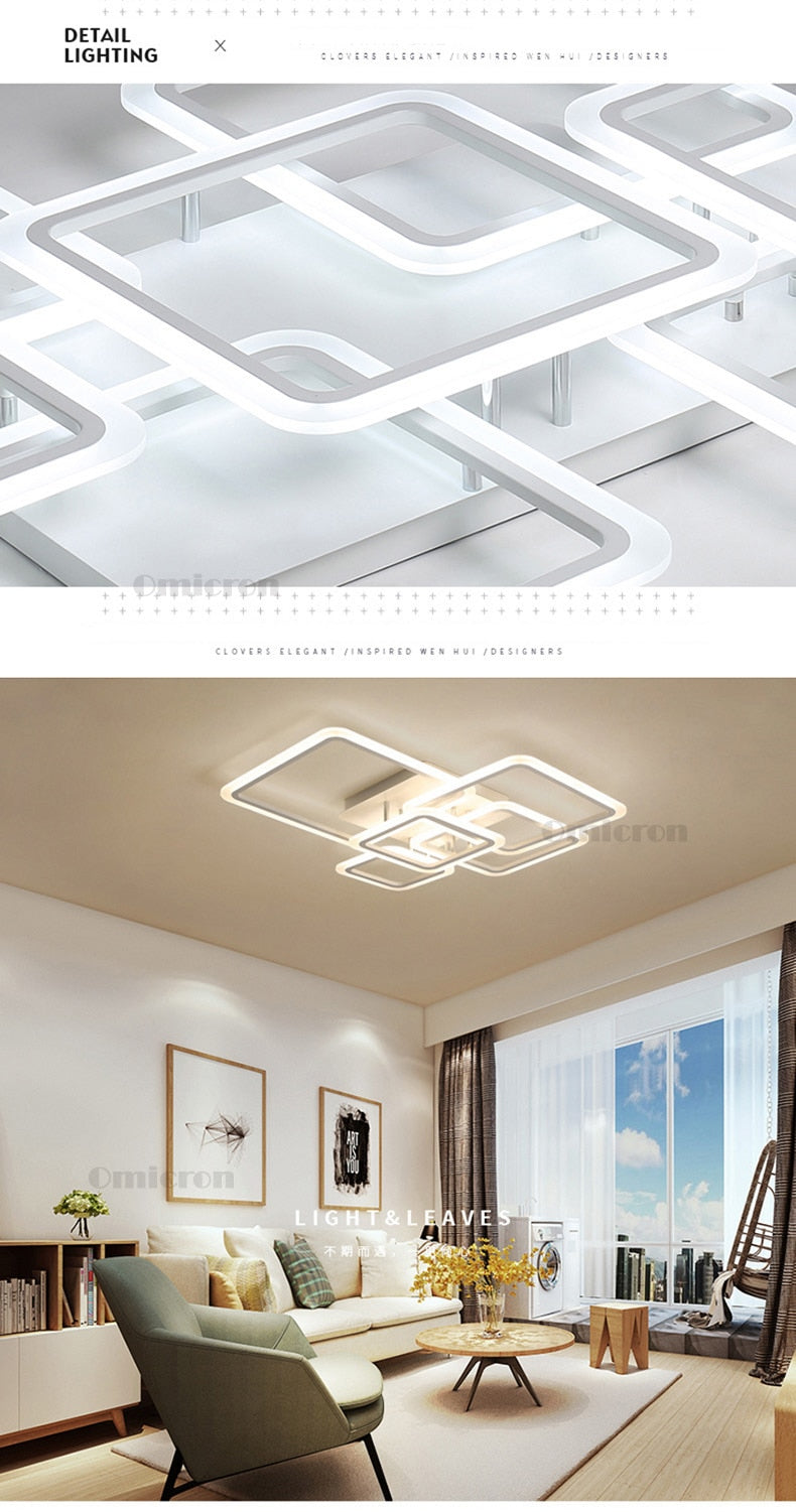 Modern led ceiling lights for living room bedroom Creative led ceiling Lampasas techno planner led