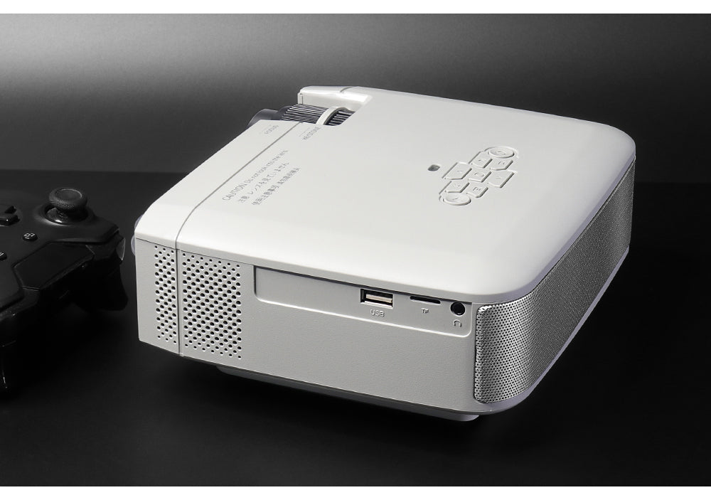 LED Mini Projector D40W,Video Beamer for Home Cinema.1600 Lumens, Support HD, Wireless Sync Display For iPhone/Android Phone