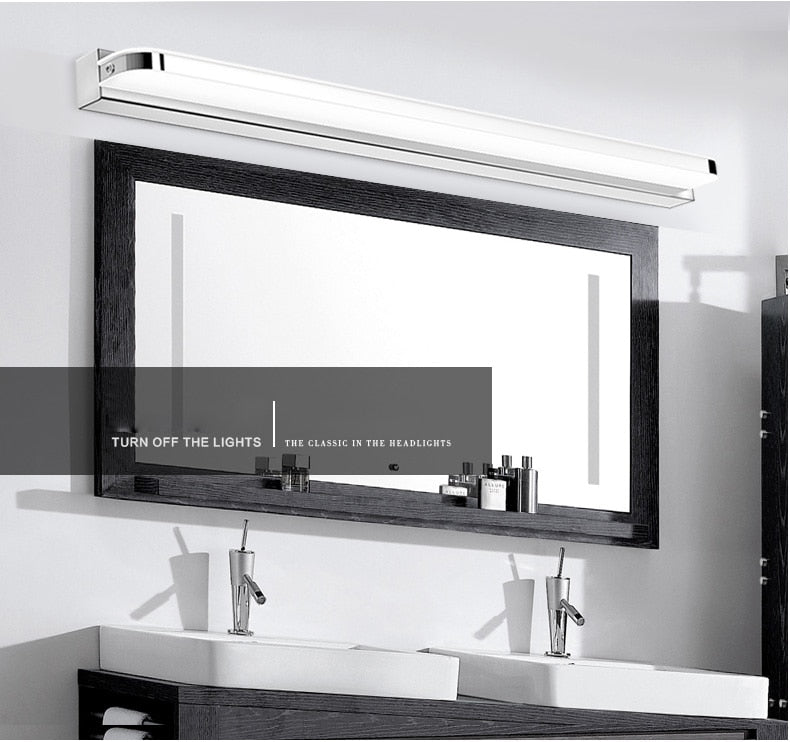 LED Mirror Light 40/50cm 9W/12W AC220-240V Waterproof Modern Cosmetic Acrylic Wall Lamp For Bathroom Light sconce lamp
