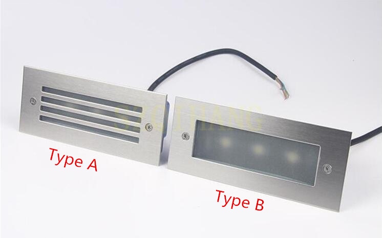 LED Deck Step Light 3x2W Underground Lamp Recessed Stair Paitio Inground Spot Light Floor Garden Landscape Wall Outdoor Lighting